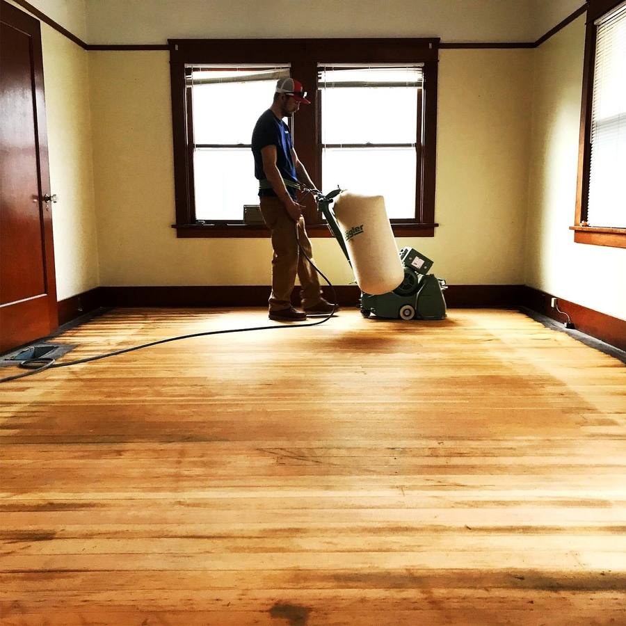 Sanding hardwood floors